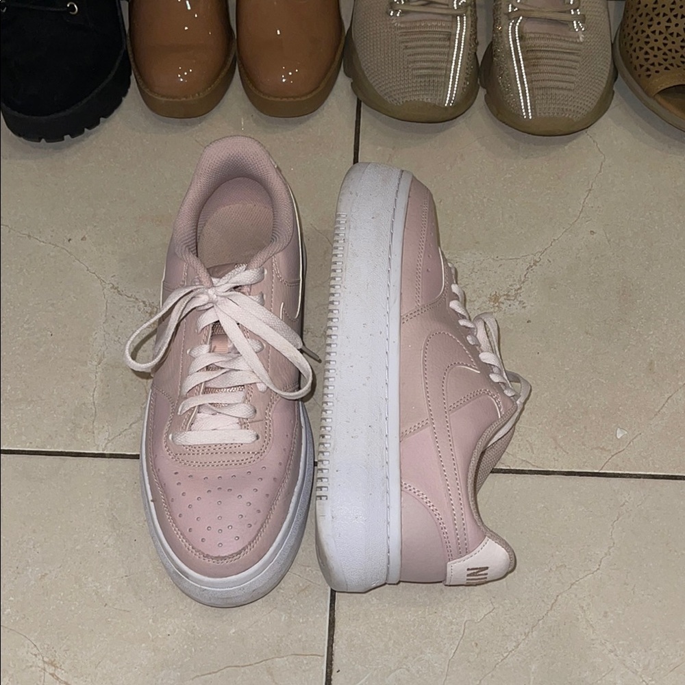 Nike Blush Pink and White Sneakers